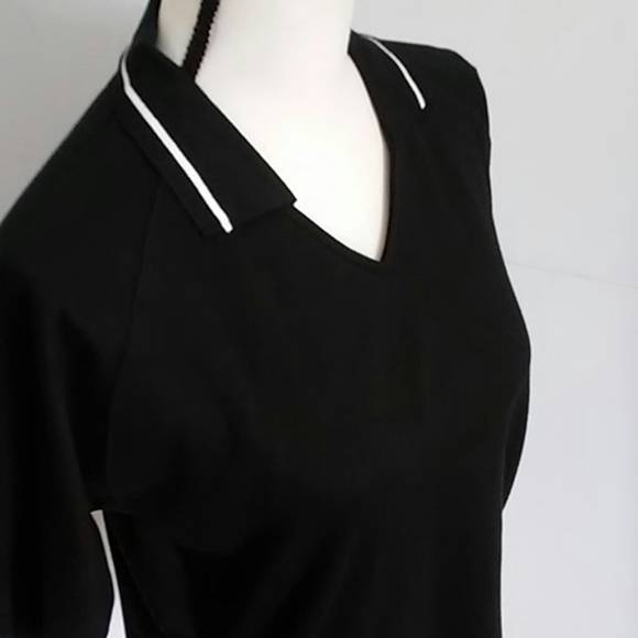 DIPORT USA | Black V Neck Polo Shirt NWOT - Picture 6 of 7